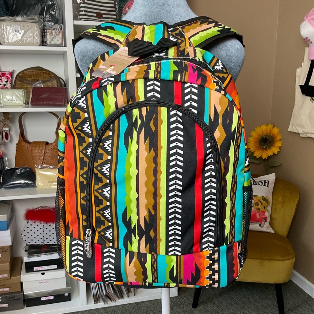NGIL Large Colorful Geometric Backpack. Non-gender! NWOT!